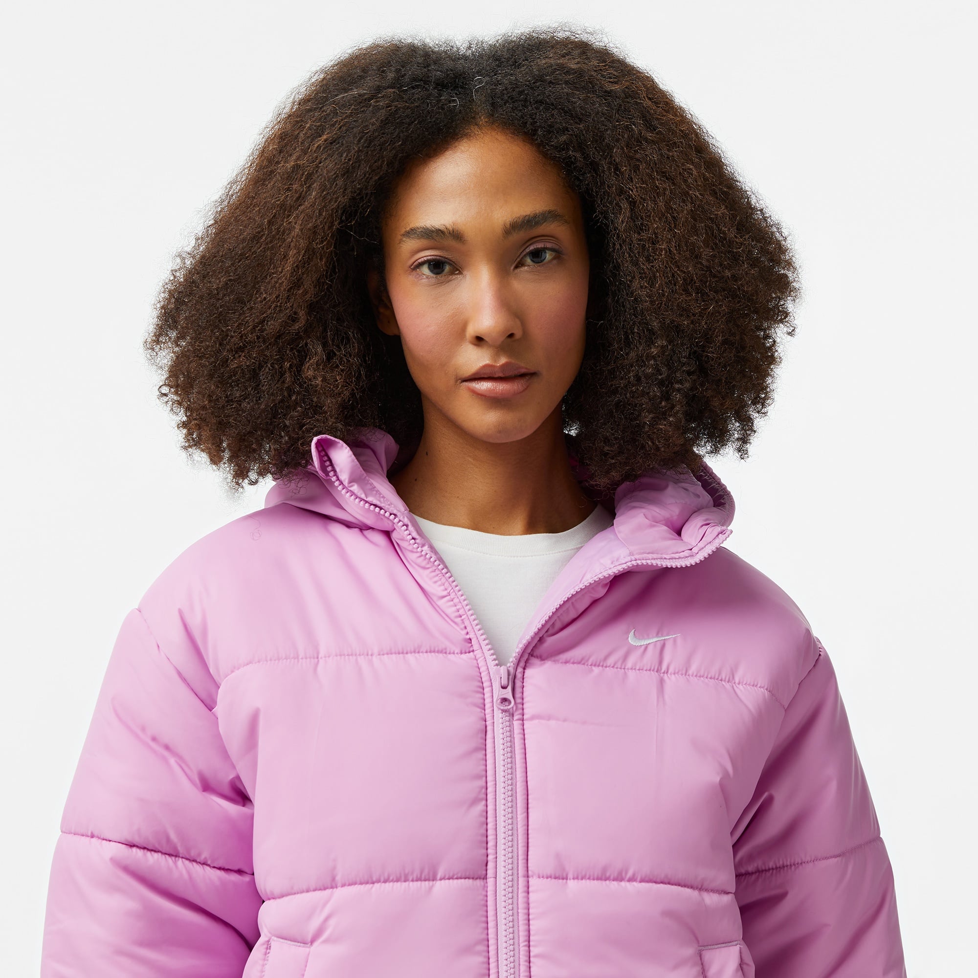 Nike Sportswear Classic Puffer Kadın Pembe Mont