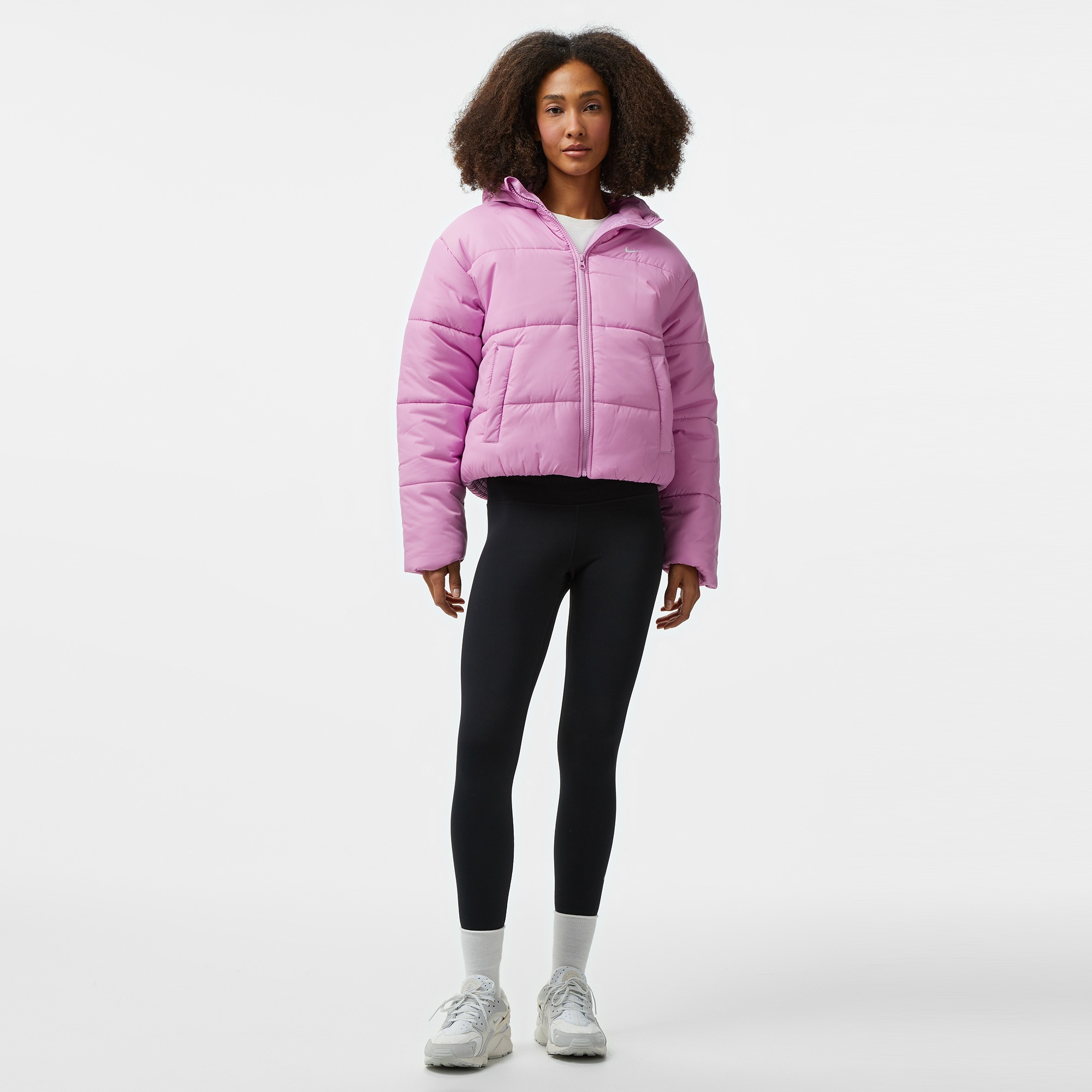 Nike Sportswear Classic Puffer Kadın Pembe Mont