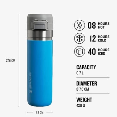  Stanley The Quick-Flip 0.70L Mavi Termos