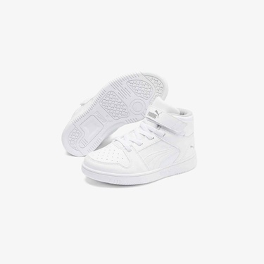  Puma Rebound Layup Sl V Ps Çocuk Beyaz Spor Ayakkabı