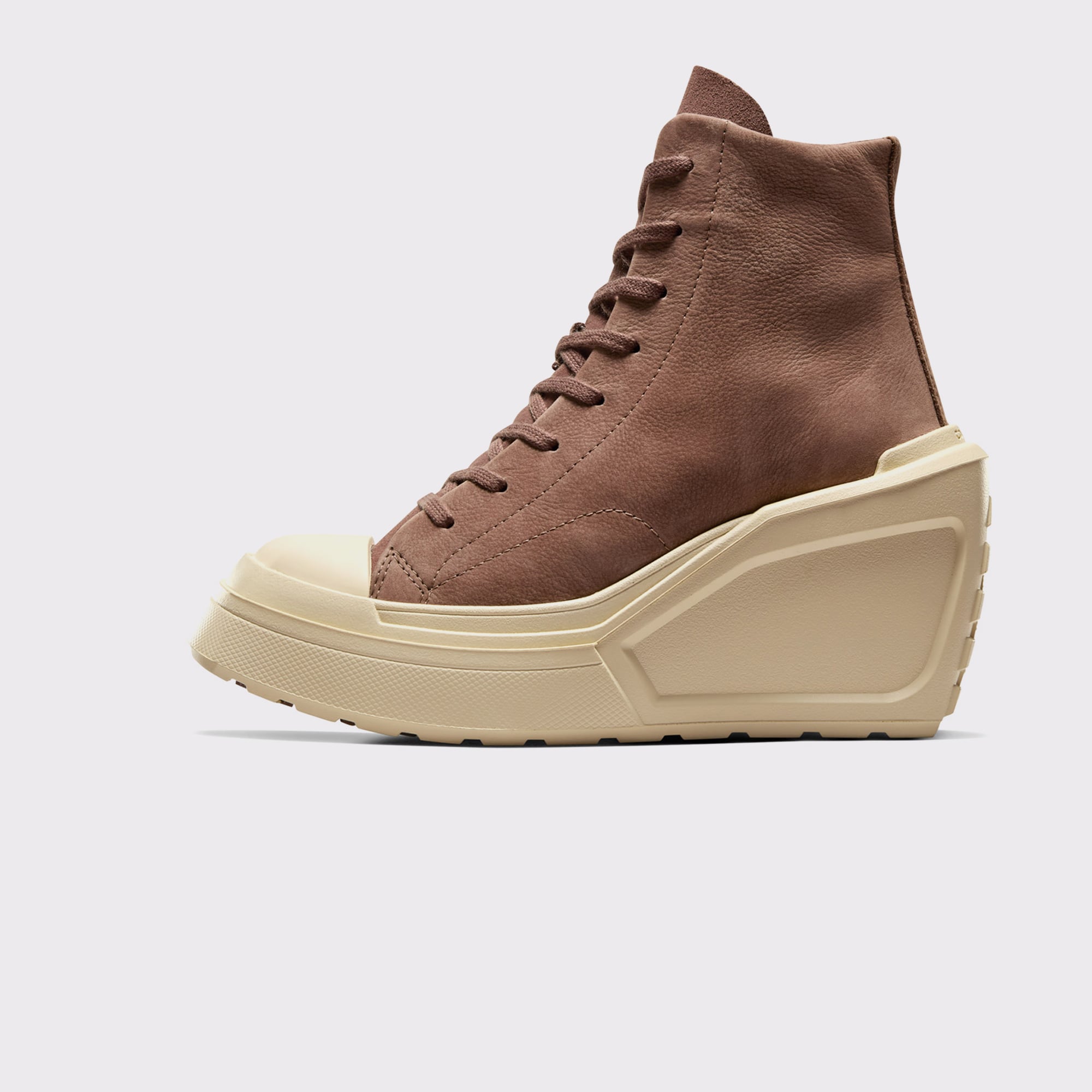 Converse Chuck 70 De Luxe Wedge Kadın Kahverengi Deri Platform Sneaker - Görsel 6