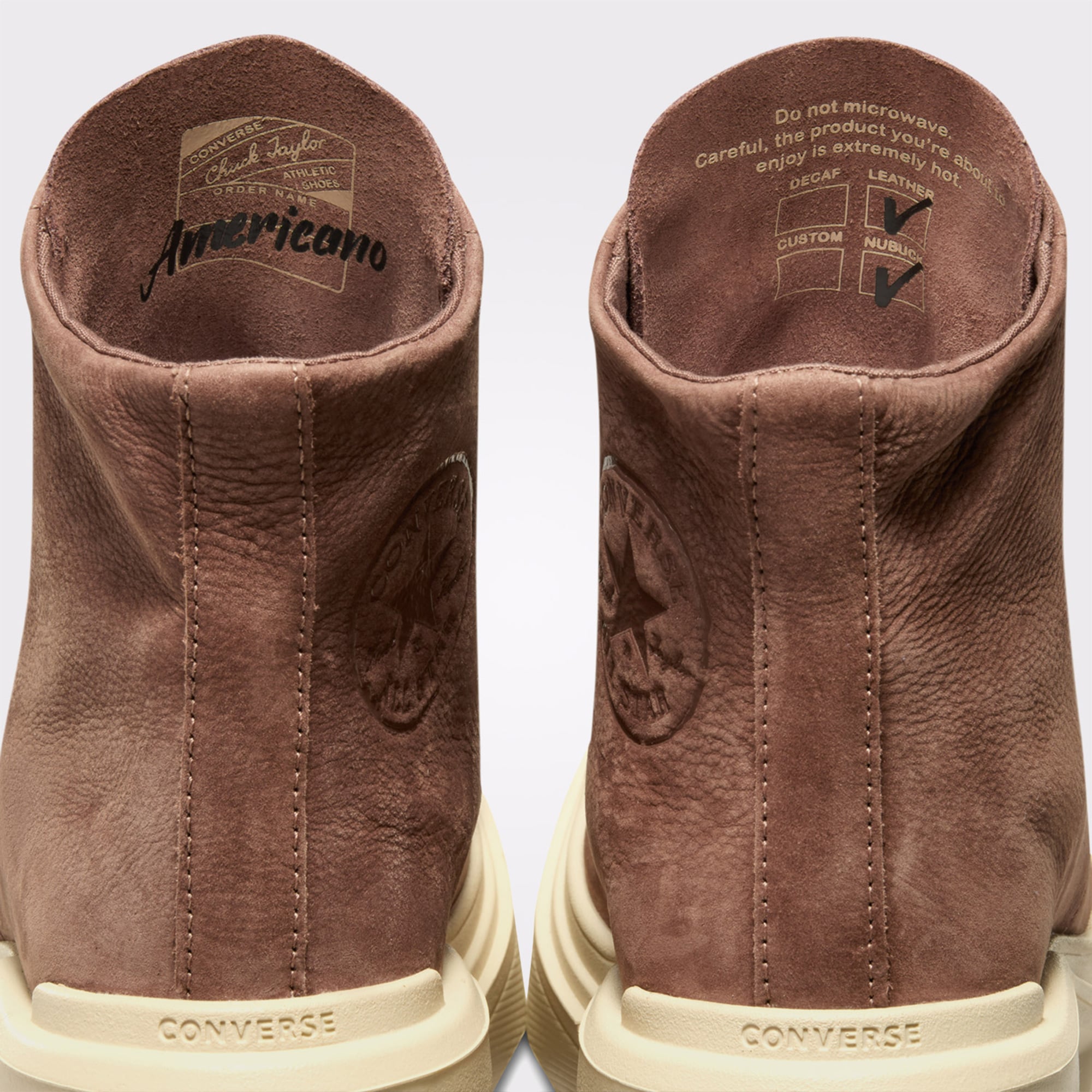 Converse Chuck 70 De Luxe Wedge Kadın Kahverengi Deri Platform Sneaker - Görsel 9