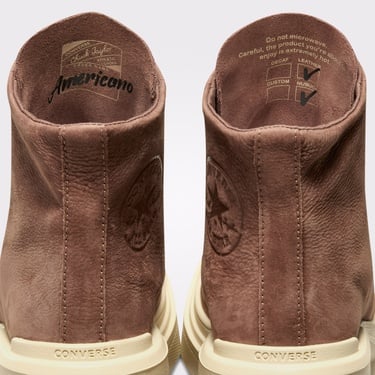  Converse Chuck 70 De Luxe Wedge Kadın Kahverengi Deri Platform Sneaker