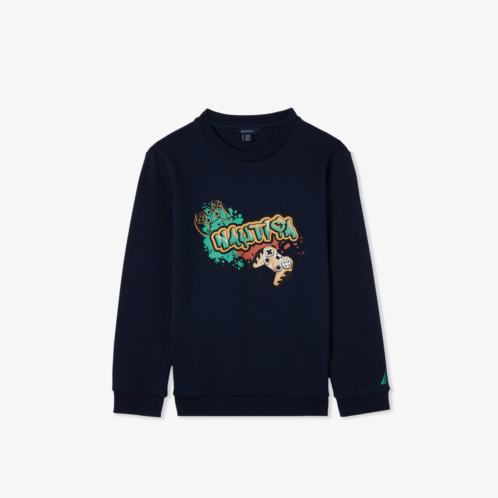 Nautica Knit Active Top Çocuk Lacivert Sweatshirt