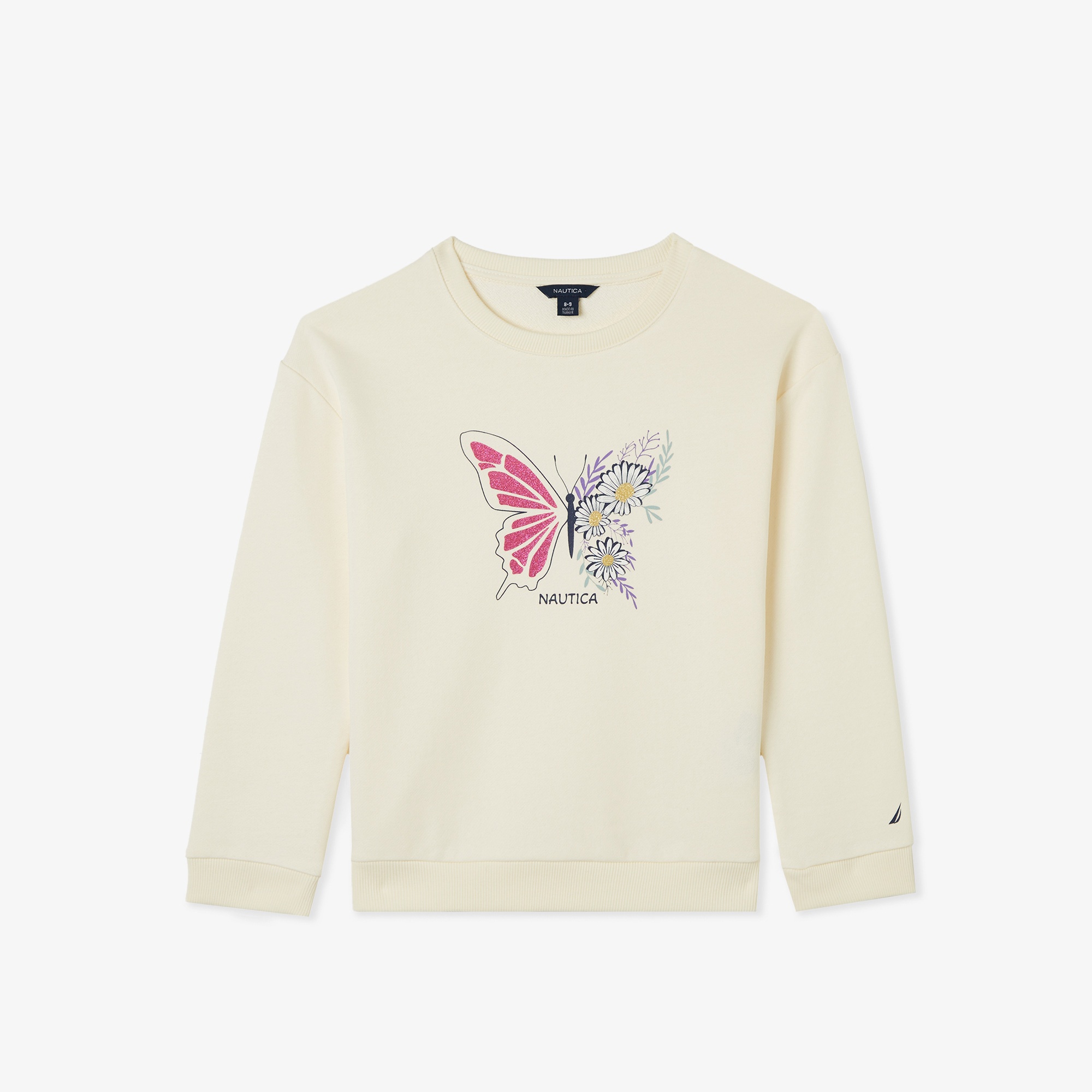 Nautica Knit Active Top Çocuk Krem Eşofman Üstü