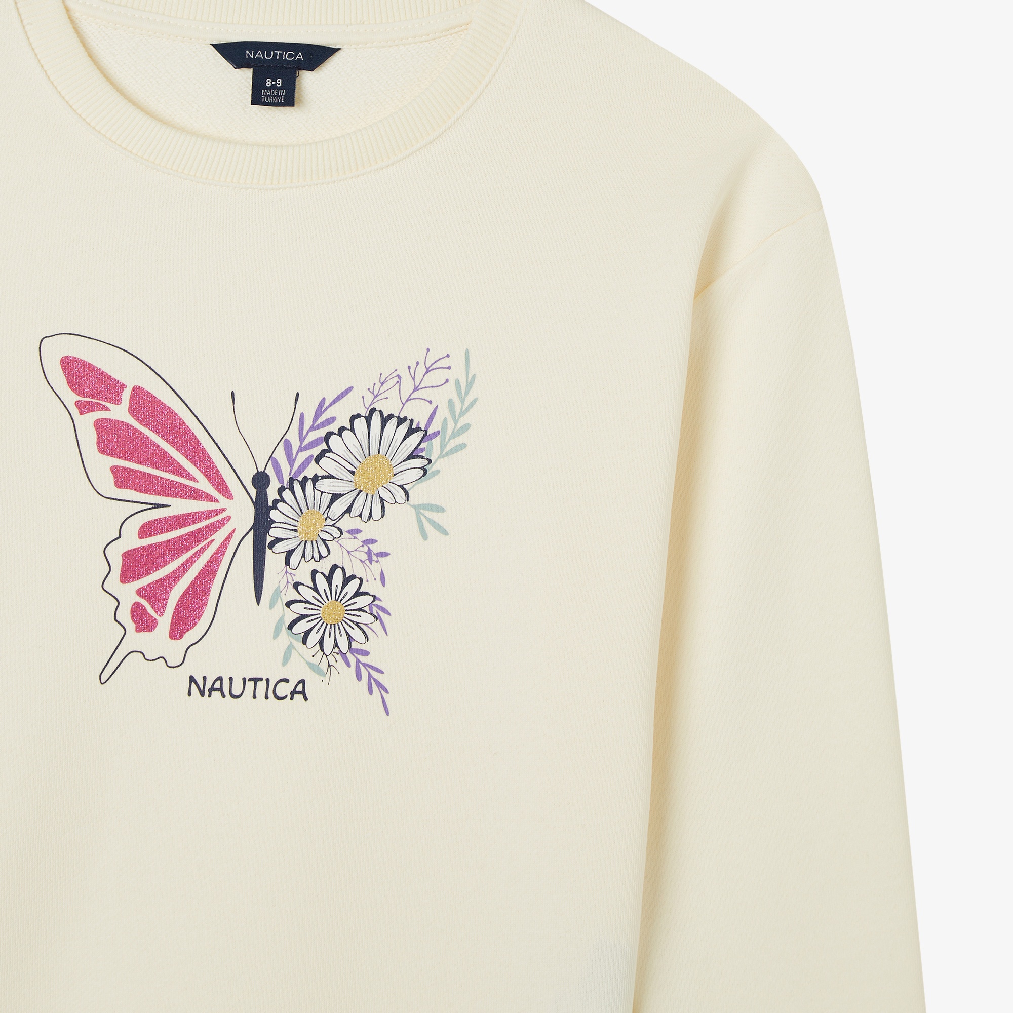 Nautica Knit Active Top Çocuk Krem Eşofman Üstü