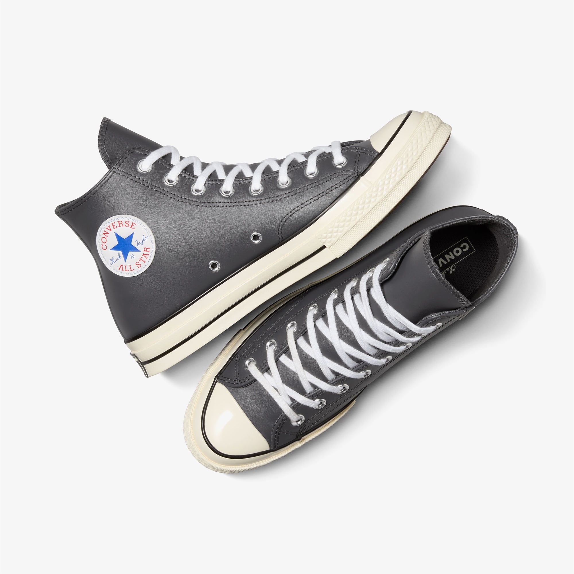Converse Chuck 70 Unisex Gri Deri Sneaker