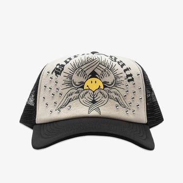  Market Smiley Born Again Erkek Krem/Siyah Şapka