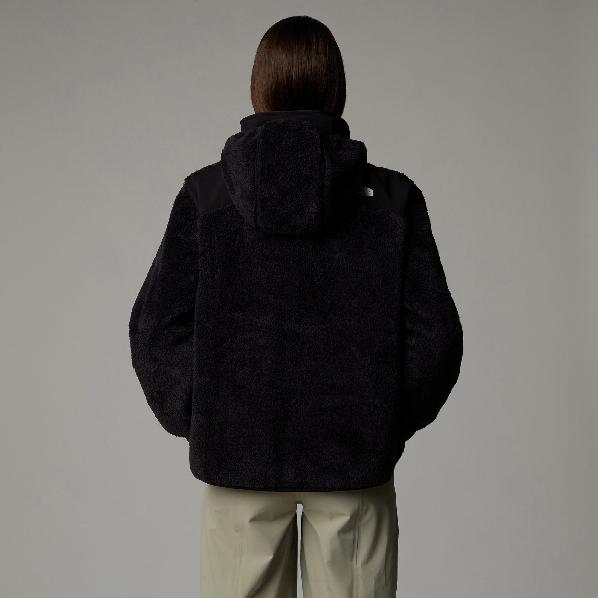 The North Face Fleece Tam Boy Fermuarlı Kadın Polar Siyah Ceket