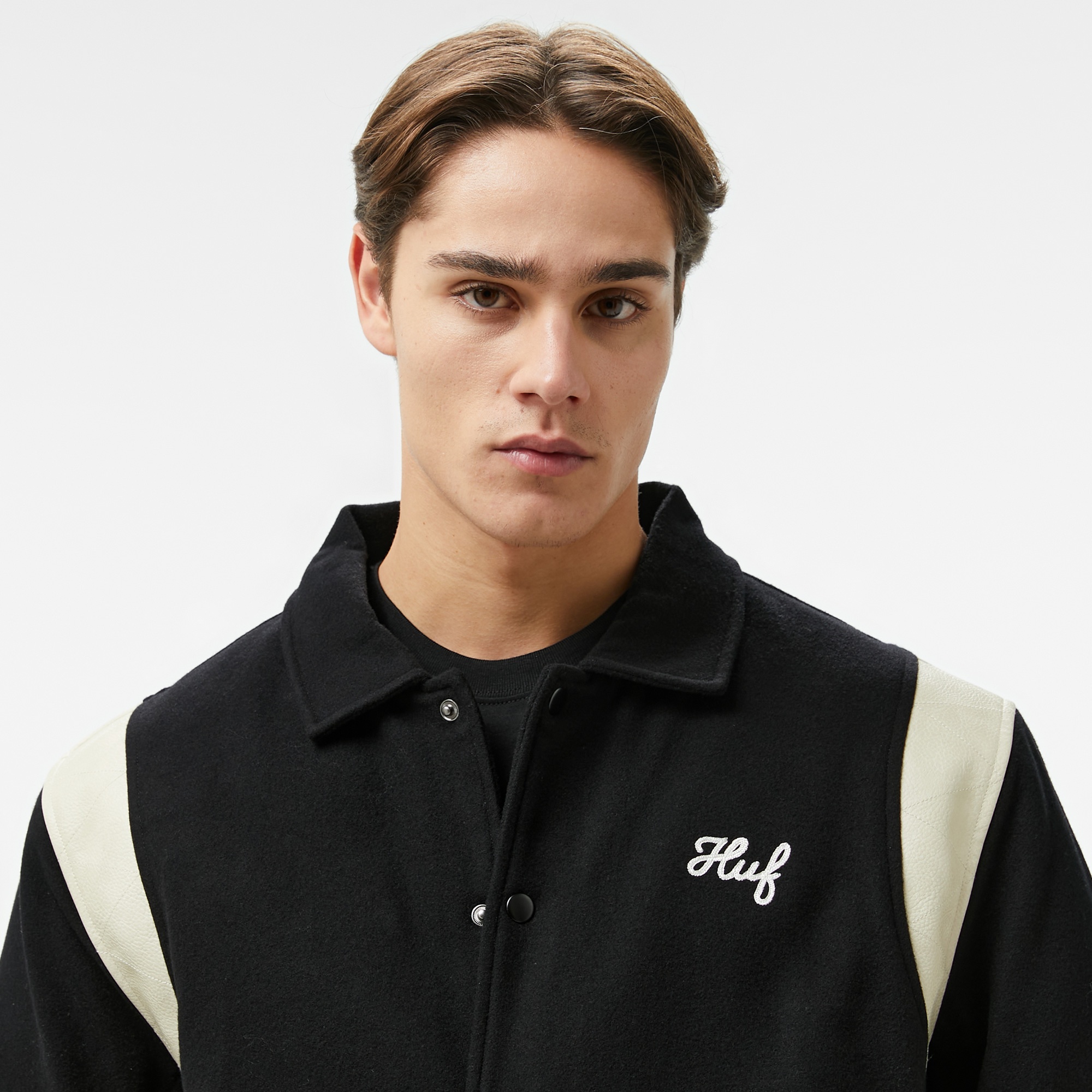 Huf Song Varsity Erkek Siyah Ceket