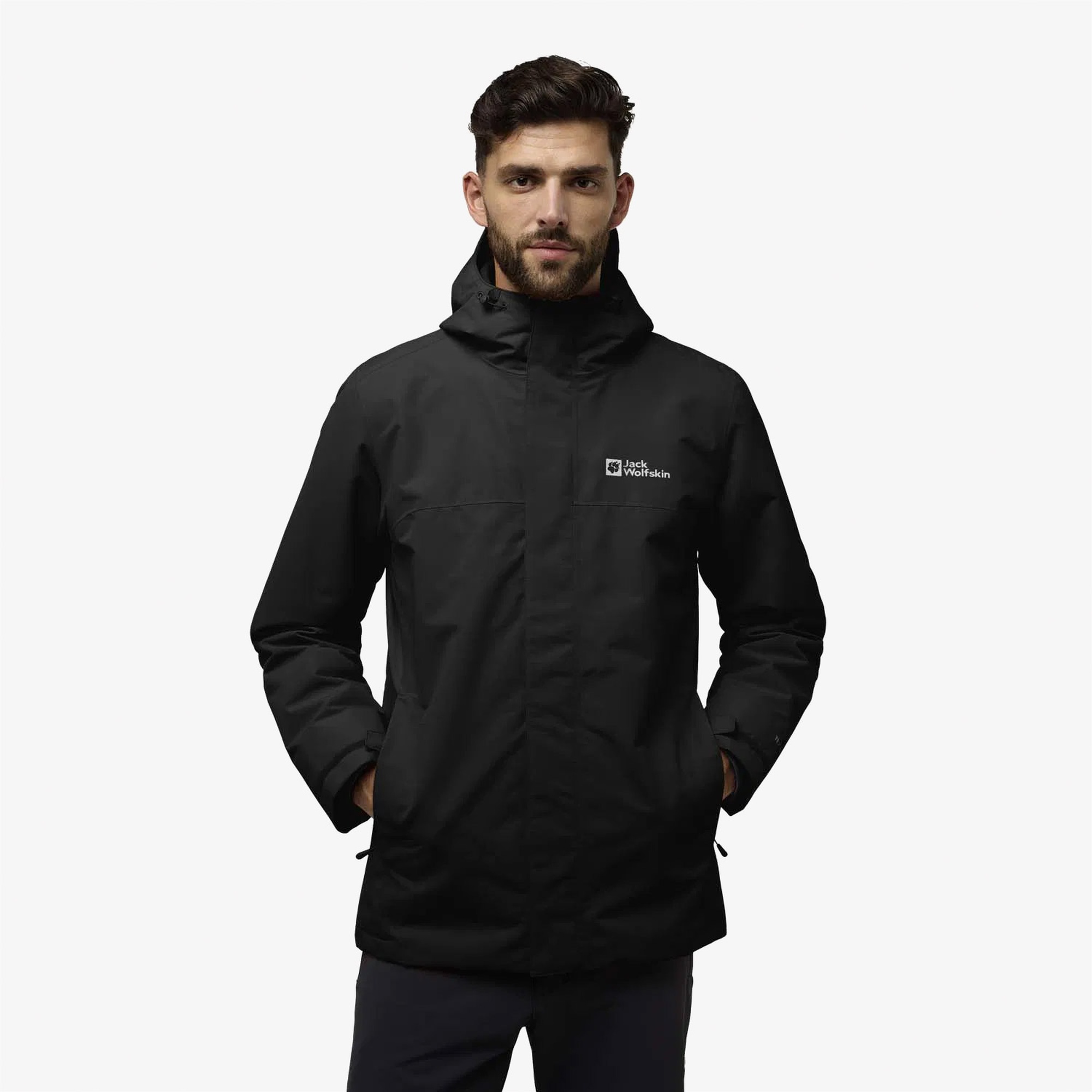 Jack Wolfskin Texapore 3in1 Erkek Siyah Ceket