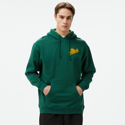  The Hundreds Blurred Slant Pullover Erkek Yeşil Sweatshirt