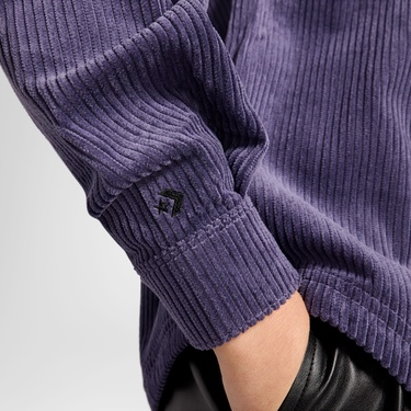  Converse Kadın Kadife Mor Gömlek