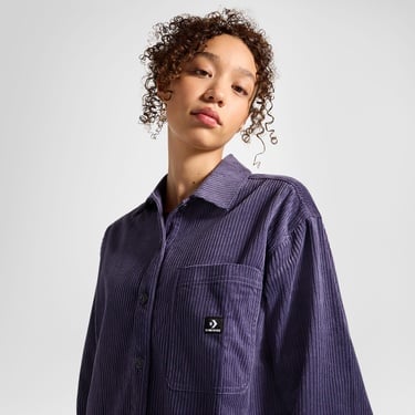  Converse Kadın Kadife Mor Gömlek