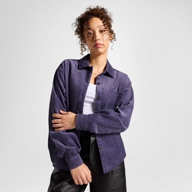  Converse Kadın Kadife Mor Gömlek