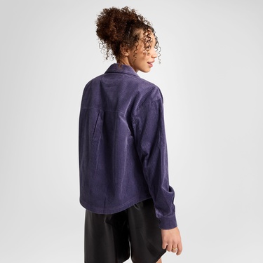  Converse Kadın Kadife Mor Gömlek
