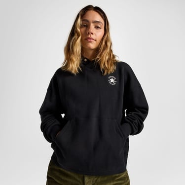  Converse Kadın Oversize Fit Siyah Hoodie