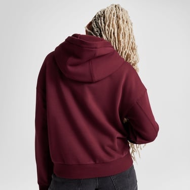  Converse Kadın Oversize Fit Bordo Hoodie