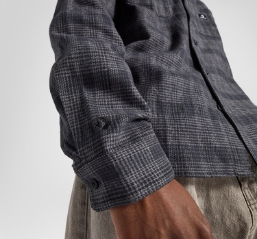  Converse Erkek Ekose Gri Gömlek