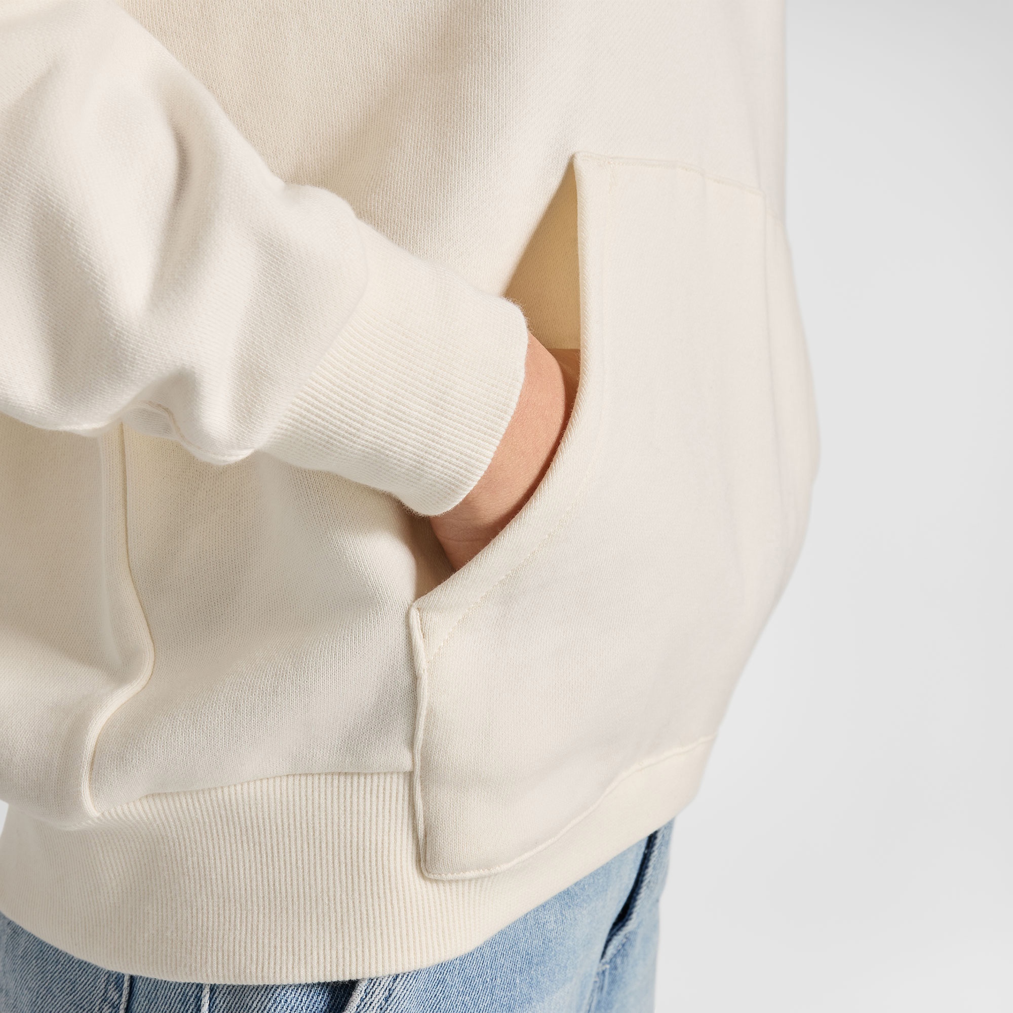 Converse Kadın Oversize Fit Krem Hoodie