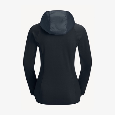  Jack Wolfskin Routeburn Hybird Kadın Siyah Mont