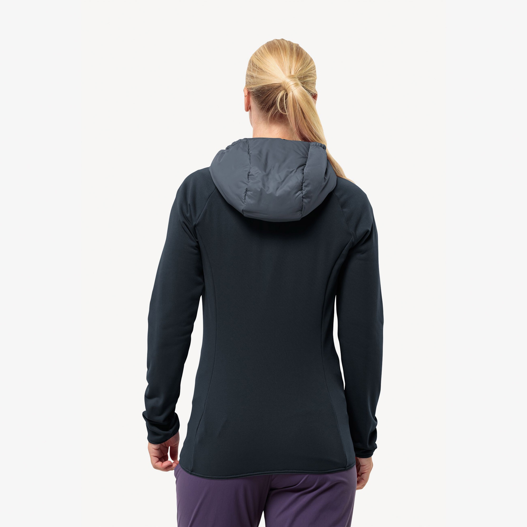 Jack Wolfskin Routeburn Hybird Kadın Siyah Mont