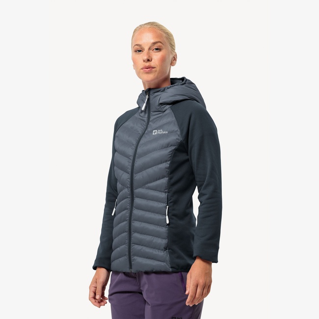  Jack Wolfskin Routeburn Hybird Kadın Siyah Mont