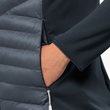  Jack Wolfskin Routeburn Hybird Kadın Siyah Mont