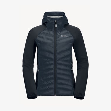  Jack Wolfskin Routeburn Hybird Kadın Siyah Mont