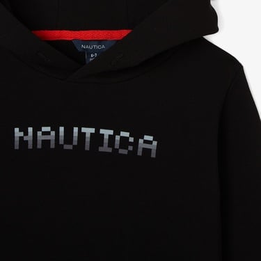  Nautica Knit Active Top Çocuk Siyah Sweatshirt