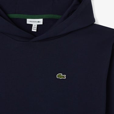  Lacoste Organik Pamuklu Çocuk Lacivert Hoodie
