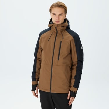  Quiksilver Mission Block Erkek Kahverengi Kayak Montu