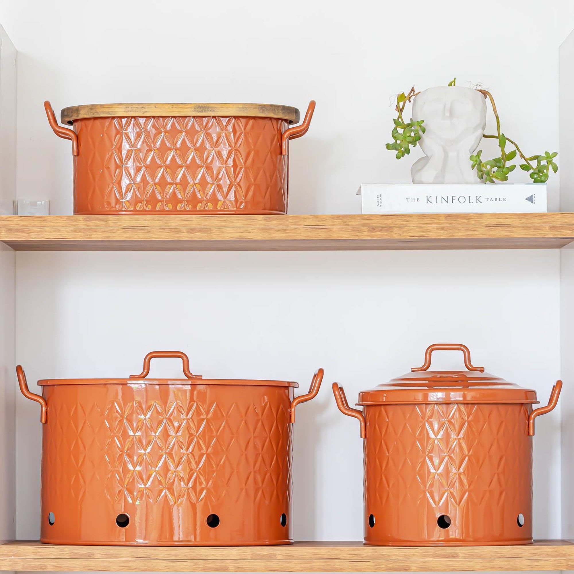 Prizma Patates & Soğan Kabı Terracota 30x30x30 cm