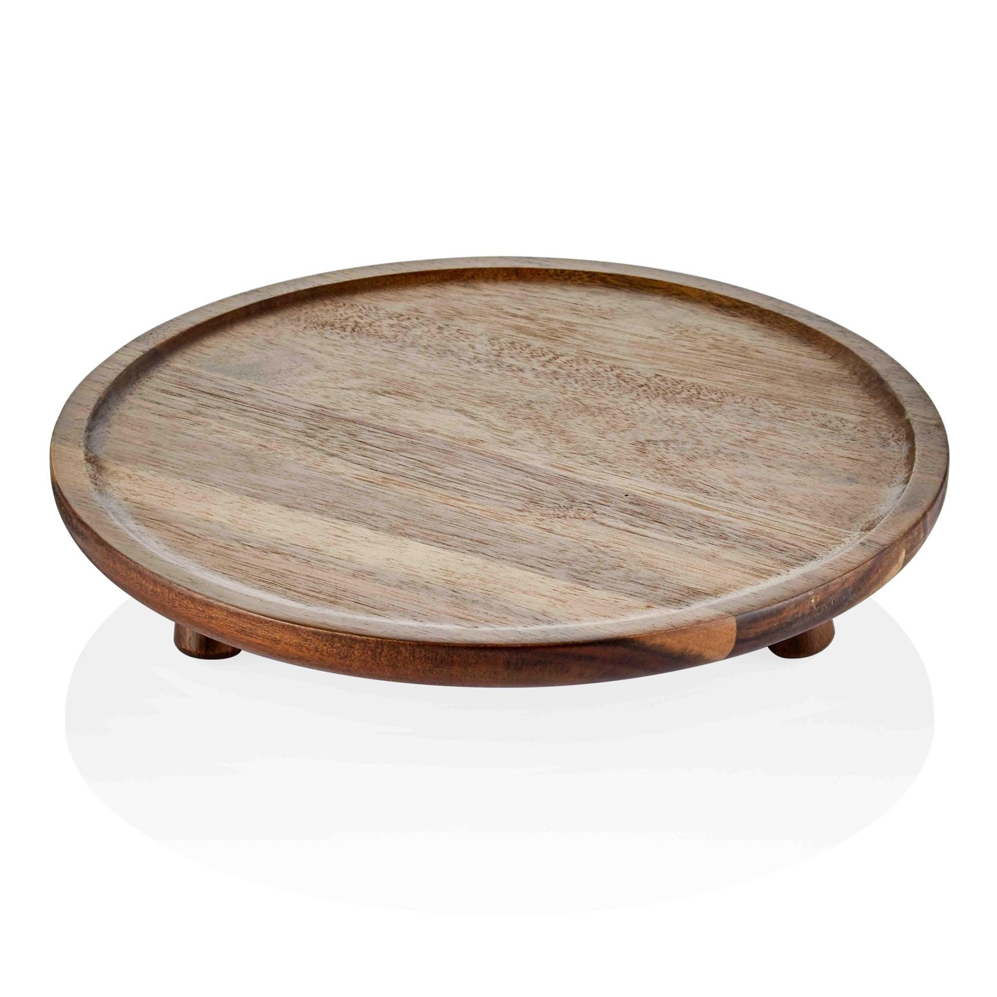 Natura Akasya Ayaklı Servis 32 cm