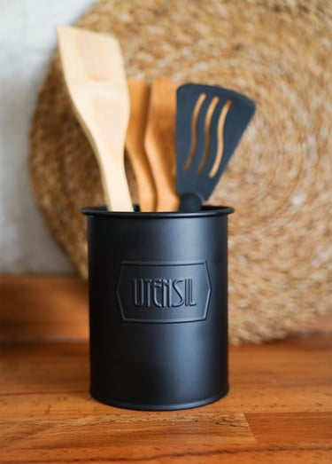  Kaşıklık 13 x 11 Cm - Siyah