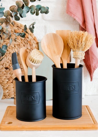  Kaşıklık 13 x 11 Cm - Siyah