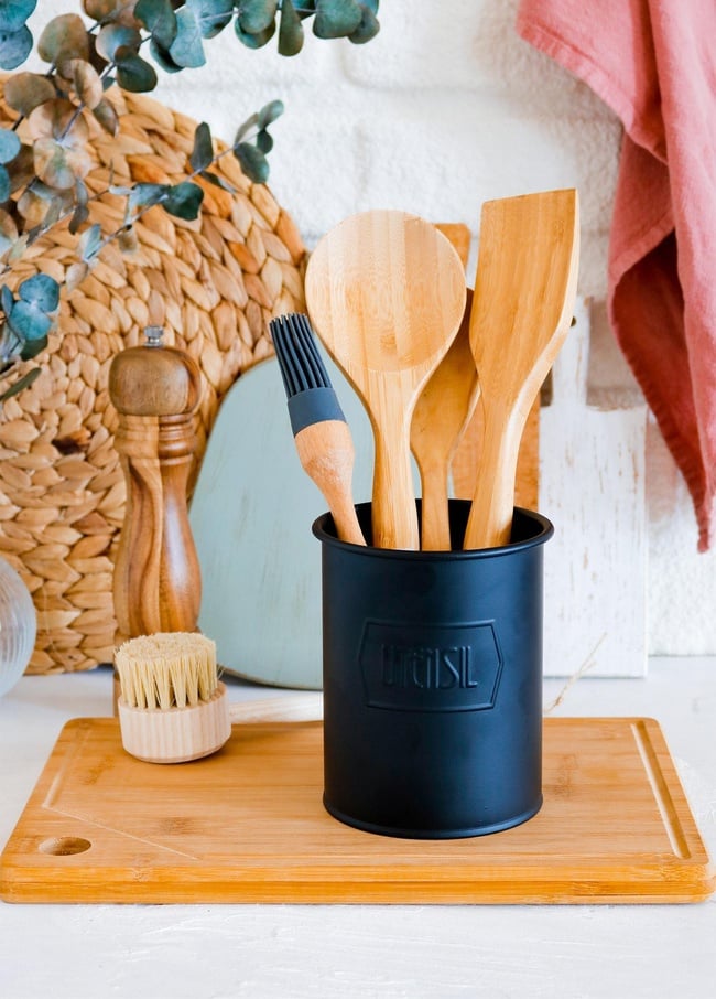  Kaşıklık 13 x 11 Cm - Siyah