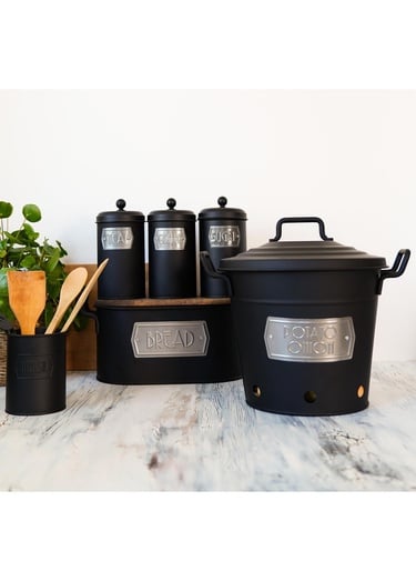  Patates Soğan Kovası - Siyah