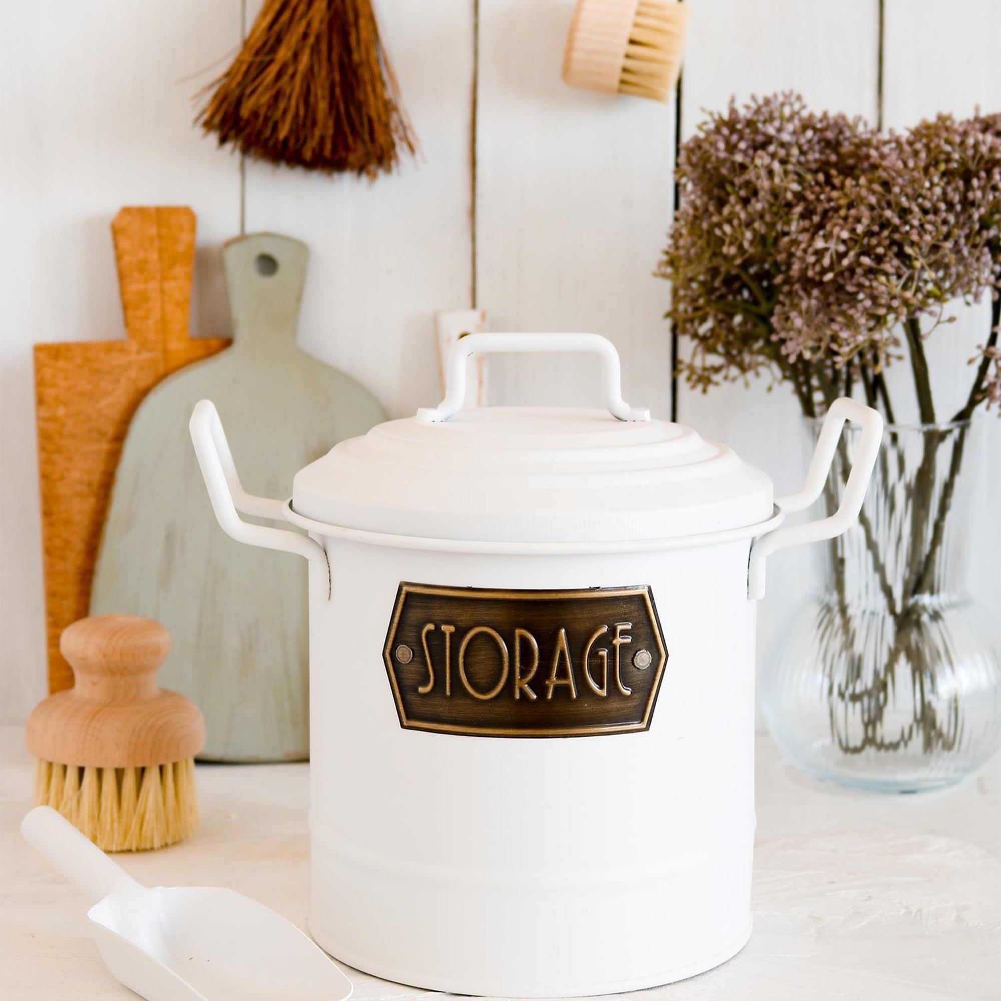 Bakliyat Kovası - Beyaz