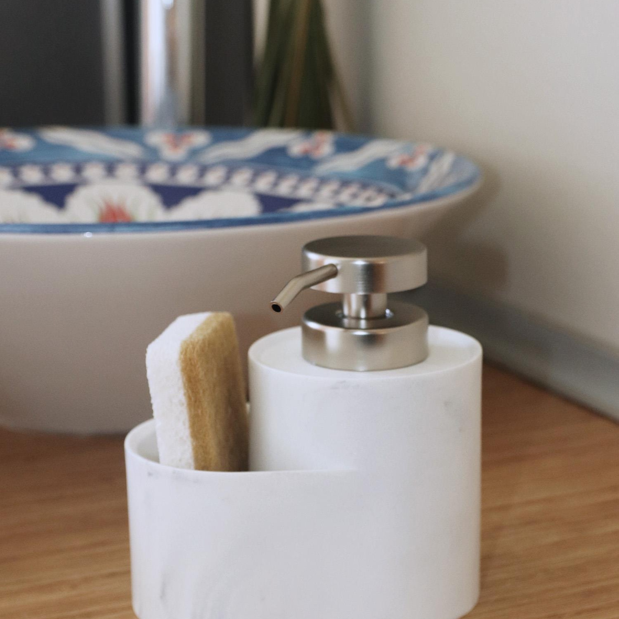 Marble Süngerli Sıvı Sabunluk
