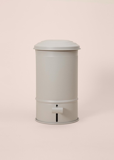  Stripe Çöp Kovası Mutfak Bej 5 Lt