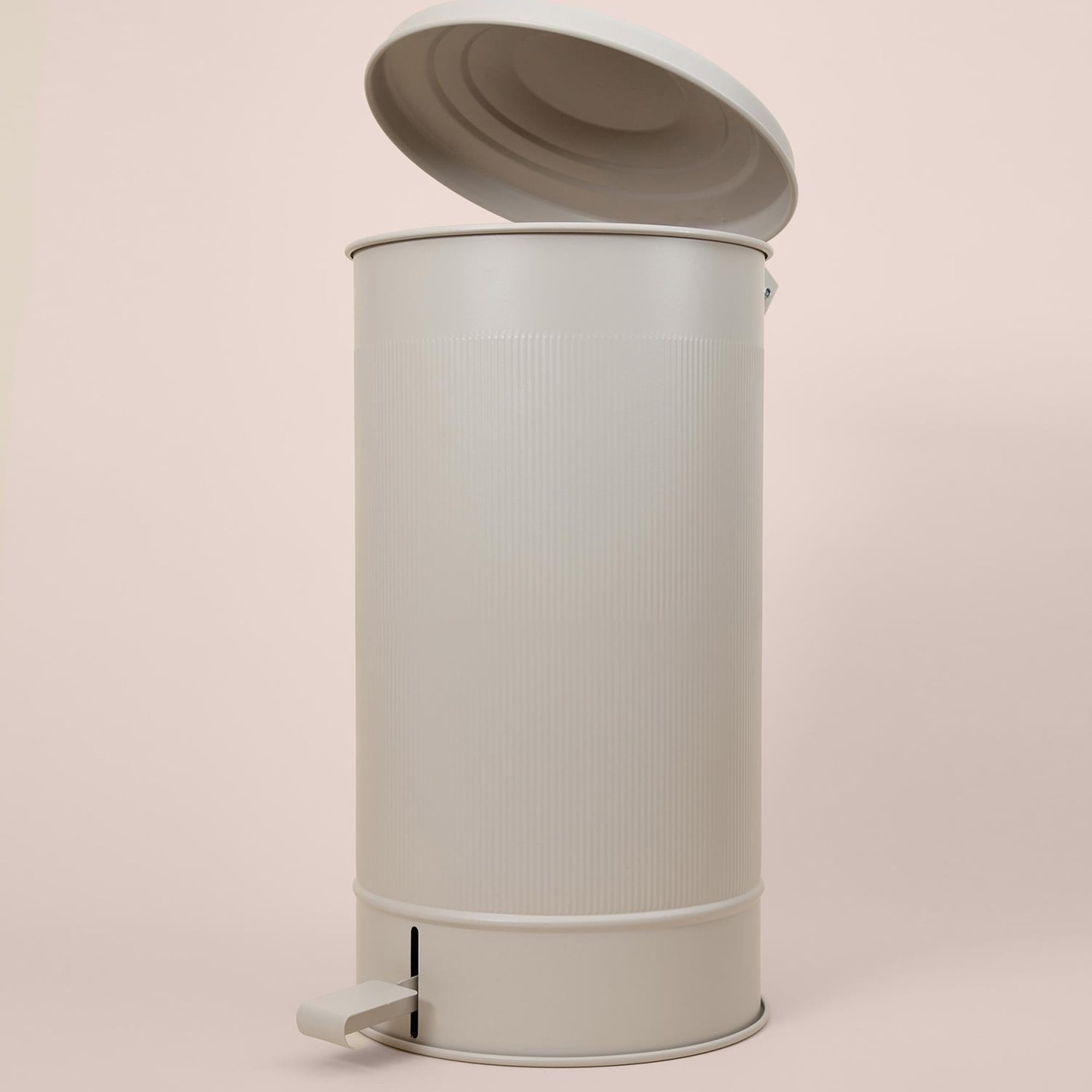 Stripe Çöp Kovası Mutfak Bej 24 Lt