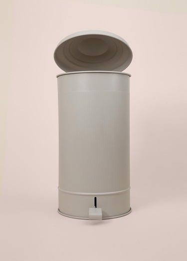  Stripe Çöp Kovası Mutfak Bej 24 Lt