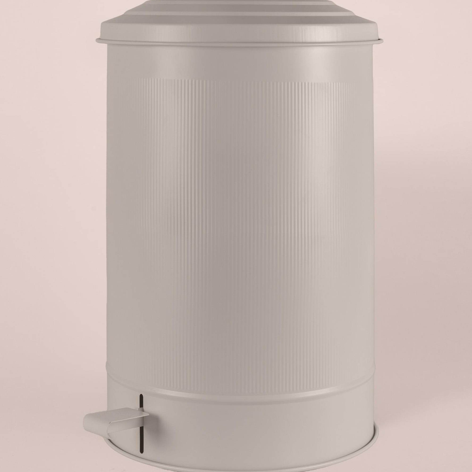 Stripe Çöp Kovası Mutfak Bej 37 Lt