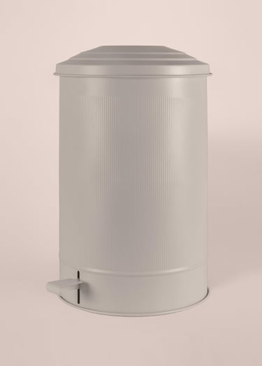  Stripe Çöp Kovası Mutfak Bej 37 Lt