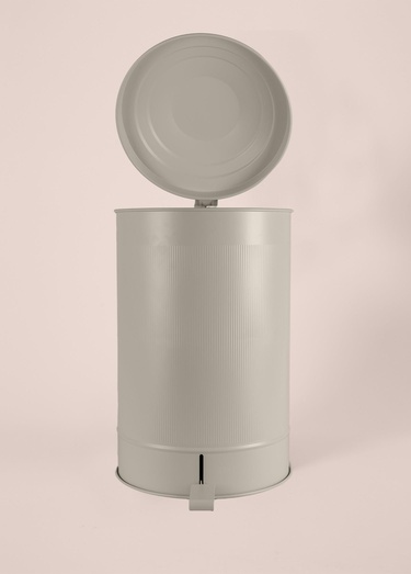  Stripe Çöp Kovası Mutfak Bej 37 Lt