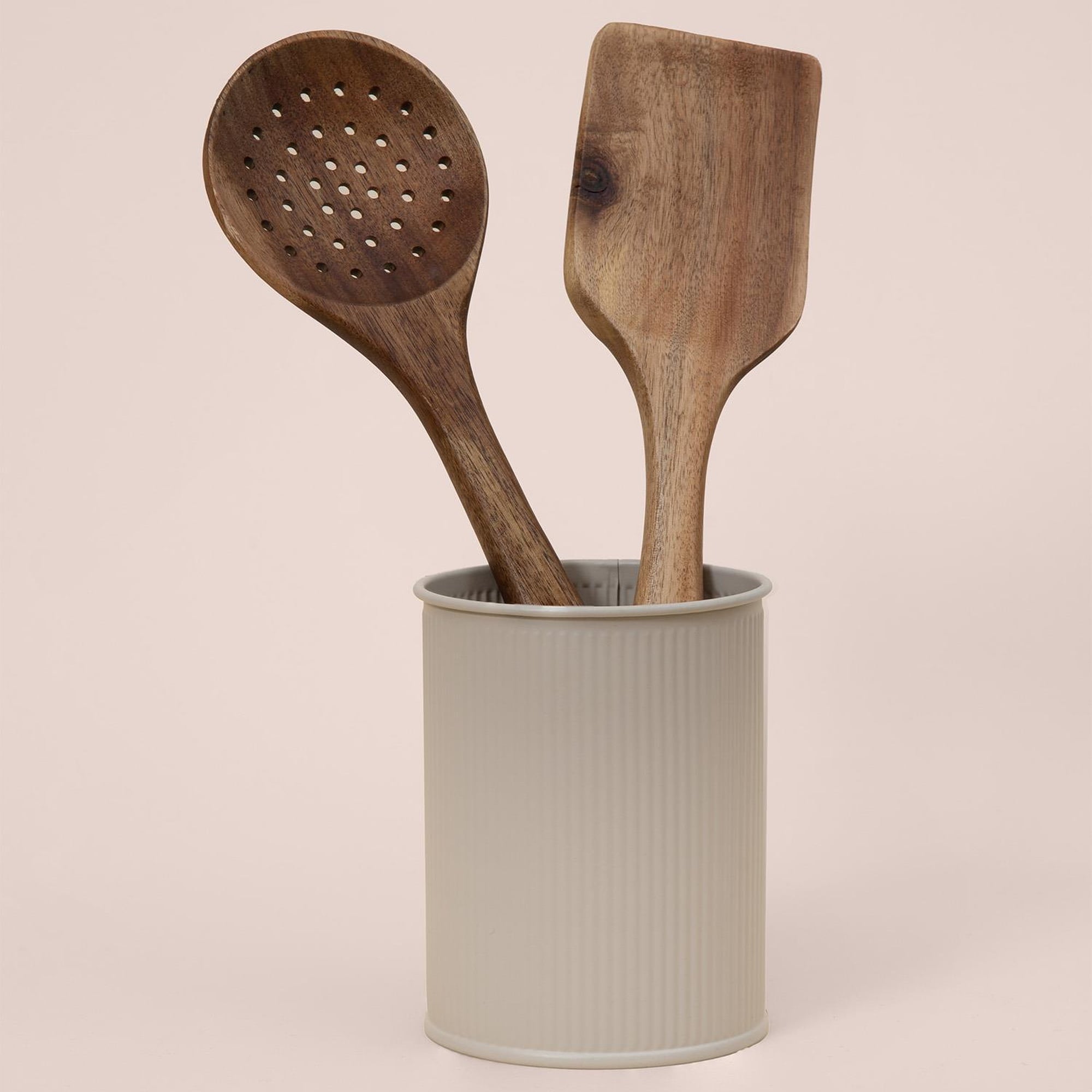 Stripe Kaşıklık Bej 13x11 cm