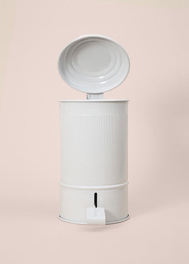 Stripe Çöp Kovası Mutfak Beyaz 5 Lt