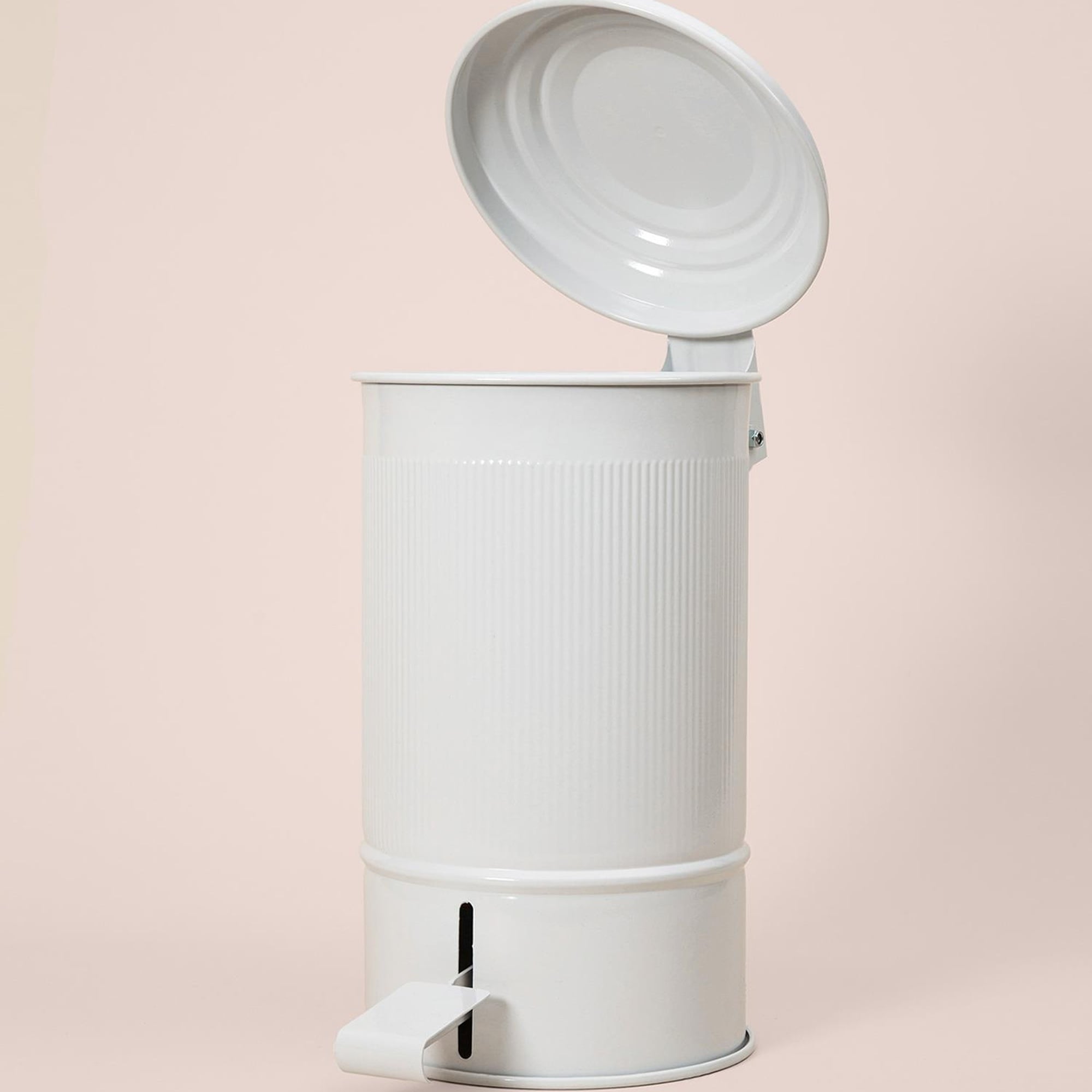 Stripe Çöp Kovası Mutfak Beyaz 5 Lt