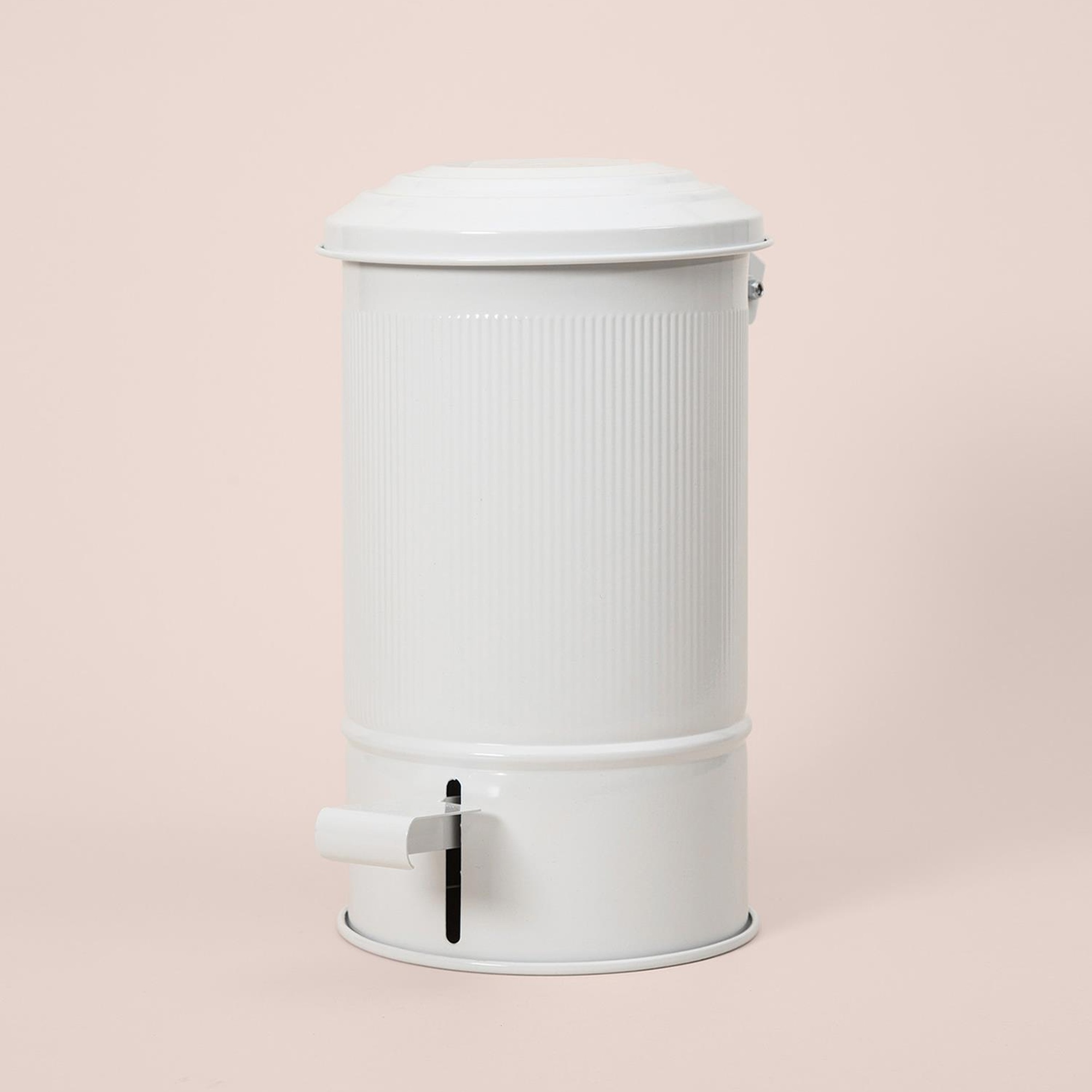 Stripe Çöp Kovası Mutfak Beyaz 5 Lt